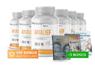 Arialief 6 bottle package, 180-day supply with 4 free bonuses